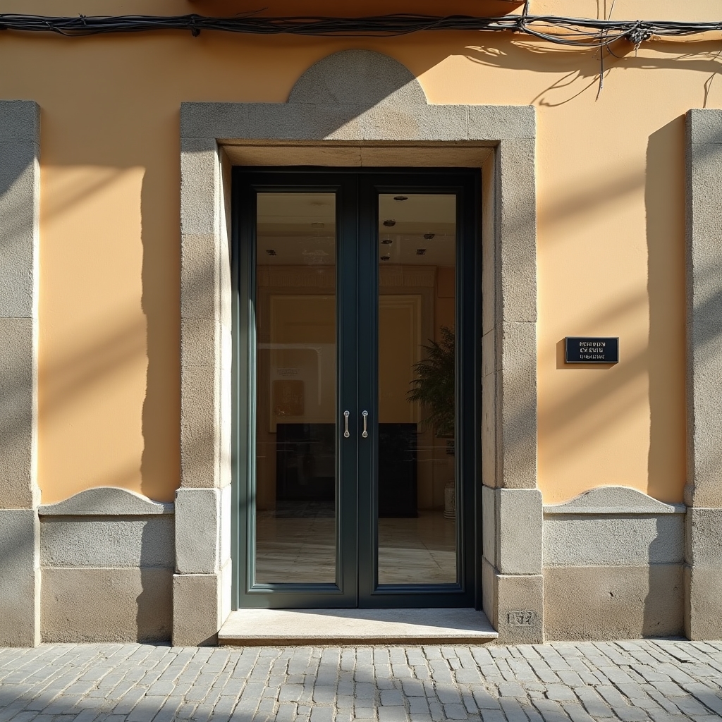 Vstup do kancelářské budovy na Horním náměstí v Olomouci